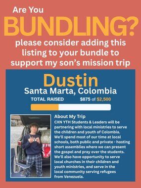 MISSION TRIP SUPPORT for Dustin